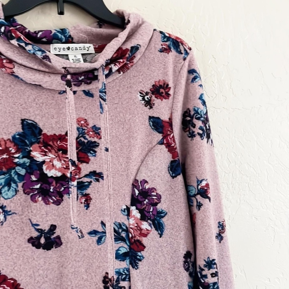 🌿Final Sale Eyeshadow Floral Soft Knit Sweater Dress - Picture 2 of 9